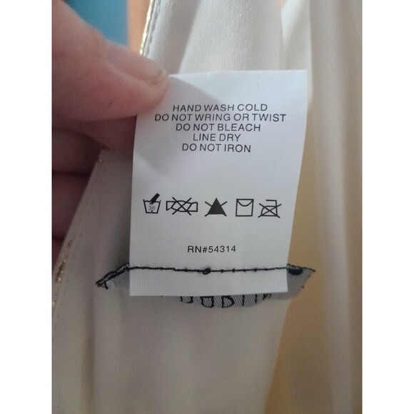 B Darlin Dress 13-14 Jr  Ivory-Gold Floral Fit-Flare Mini-NWT FROM Macys FORMAL - Picture 16 of 16